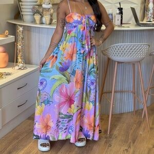 FARM Rio Floral Moralina Dress in Multicolor Size S